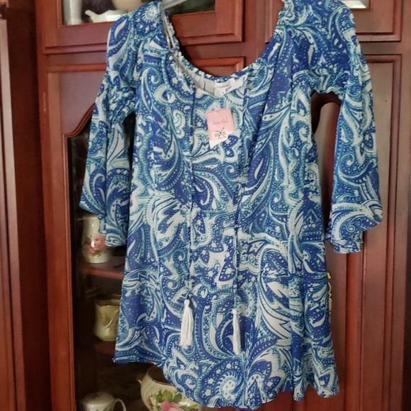 NEW Livaceous Summer Pheasant Blouse - Picture 3 of 5